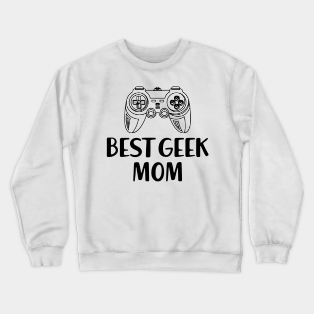 Best Geek Mom Crewneck Sweatshirt by KC Happy Shop